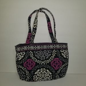 Vera Bradley megenta floral satchel/handbag
